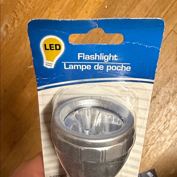 Silver LED Flashlight - Picture 2 of 11